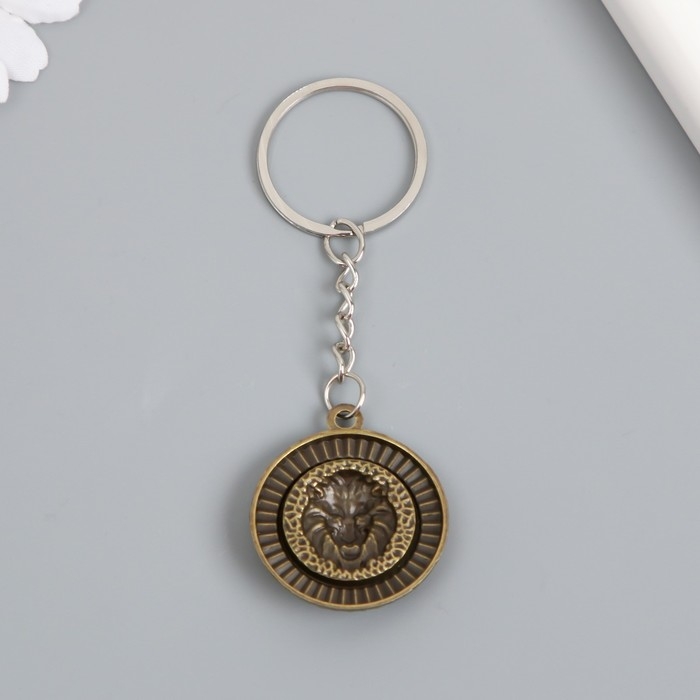 Брелок металл Брелок металл "Лев на щите" МИКС 3,6х3,2х0,3 см