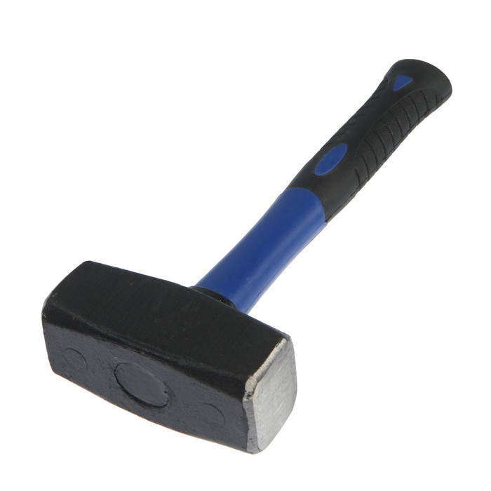 Кувалда кованая ТУНДРА, фиберглассовая трехкомпонентная рукоятка, 2 кг Кувалда кованая ТУНДРА, фиберглассовая трехкомпонентная рукоятка, 2 кг