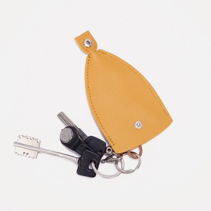 Ключница, длина 11,5 см, кольцо, цвет жёлтый Ключница, длина 11,5 см, кольцо, цвет жёлтый