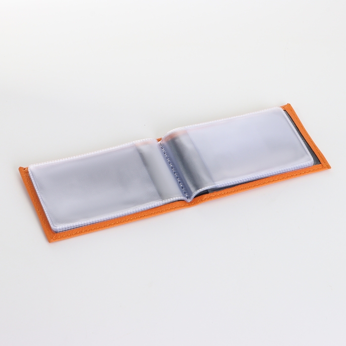 Визитница, 18 карт, цвет оранжевый Визитница, 18 карт, цвет оранжевый