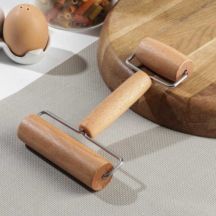 Валик для раскатки теста Доляна «Профи», 17×11×3 см Валик для раскатки теста Доляна «Профи», 17×11×3 см