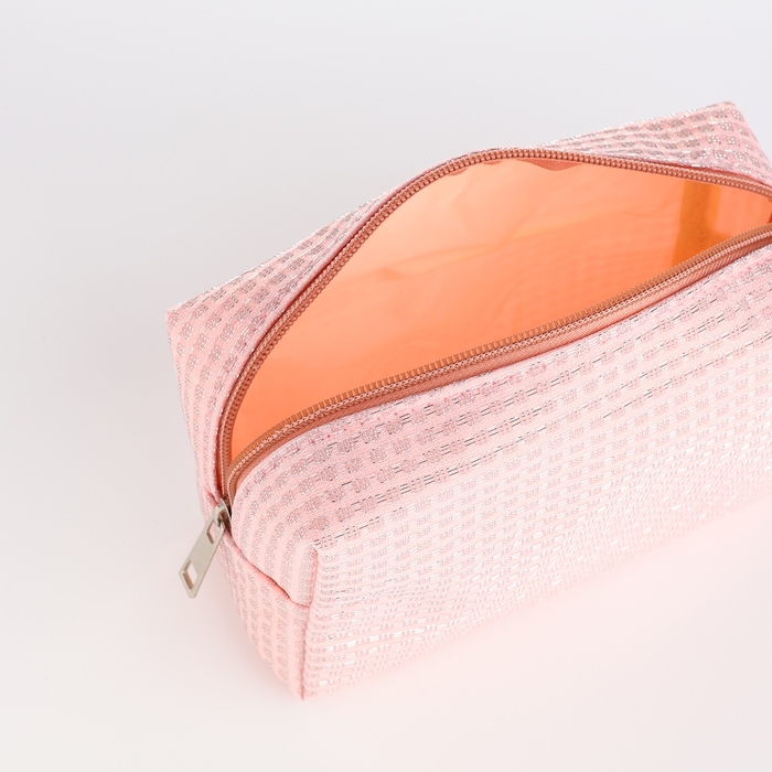 Косметичка на молнии, цвет розовый Косметичка на молнии, цвет розовый