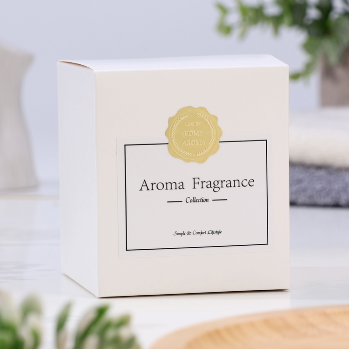 Свеча ароматическая в стакане  Свеча ароматическая в стакане "Aroma candle", 7х8 см, английская груша и фрезия