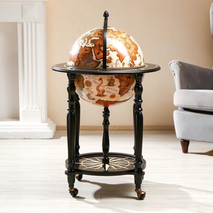 Глобус бар декоративный Глобус бар декоративный "Карта странника" 56,5х56,5х91,5 см