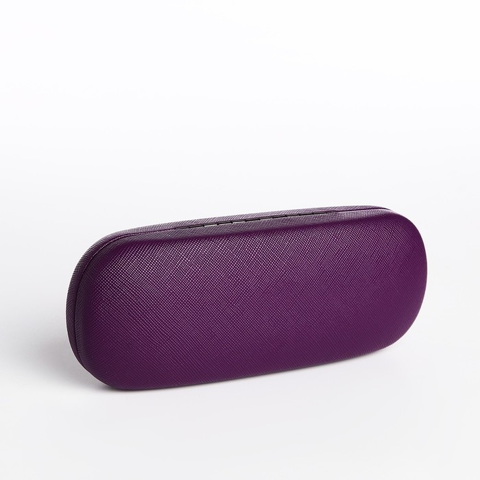 Футляр для очков на хлопушке, длина 16 см, цвет фиолетовый Футляр для очков на хлопушке, длина 16 см, цвет фиолетовый