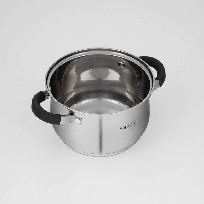 Набор посуды «Ирида», 3 предмета: кастрюли 2,9 л, 3,9 л, ковш 1,9 л, капсульное дно, индукция Набор посуды «Ирида», 3 предмета: кастрюли 2,9 л, 3,9 л, ковш 1,9 л, капсульное дно, индукция