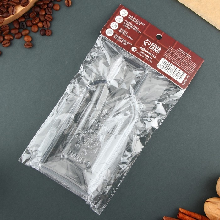 Форма для шоколада - плитка «Вино», 18 х 9.5 см Форма для шоколада - плитка «Вино», 18 х 9.5 см