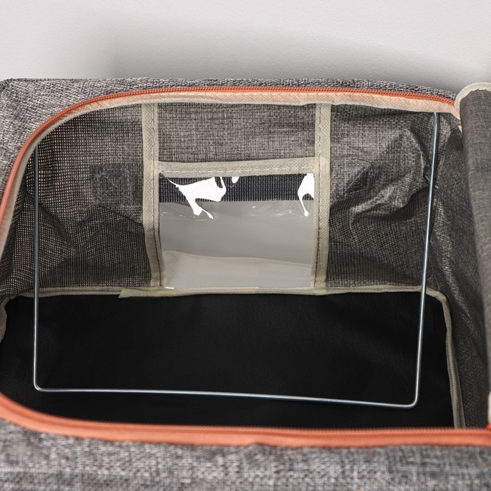 Кофр для хранения вещей Доляна «Моне», 39×29×20 см, цвет серый Кофр для хранения вещей Доляна «Моне», 39×29×20 см, цвет серый