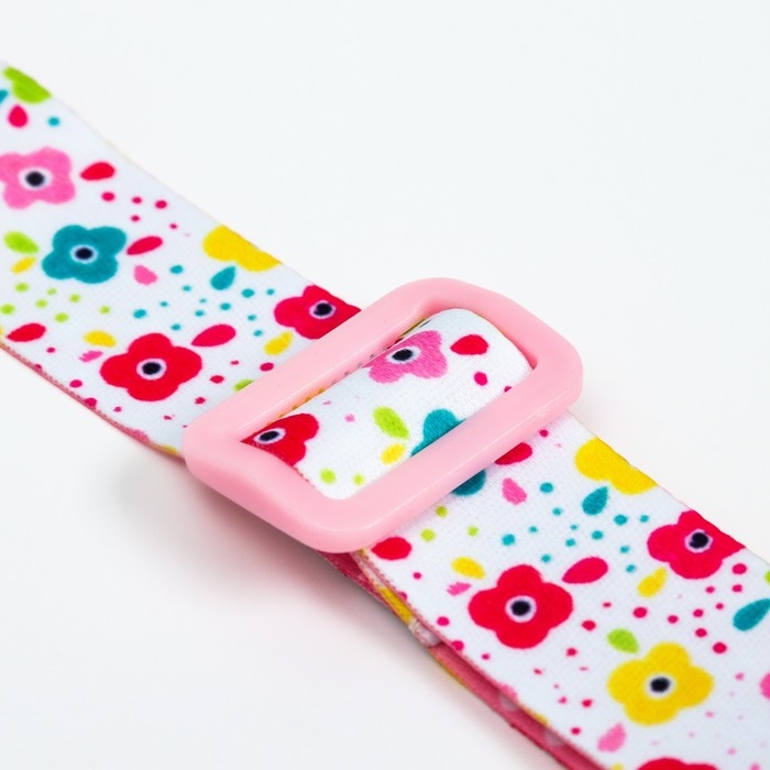 Держатель для соски - пустышки «Цветы», на ленте Держатель для соски - пустышки «Цветы», на ленте