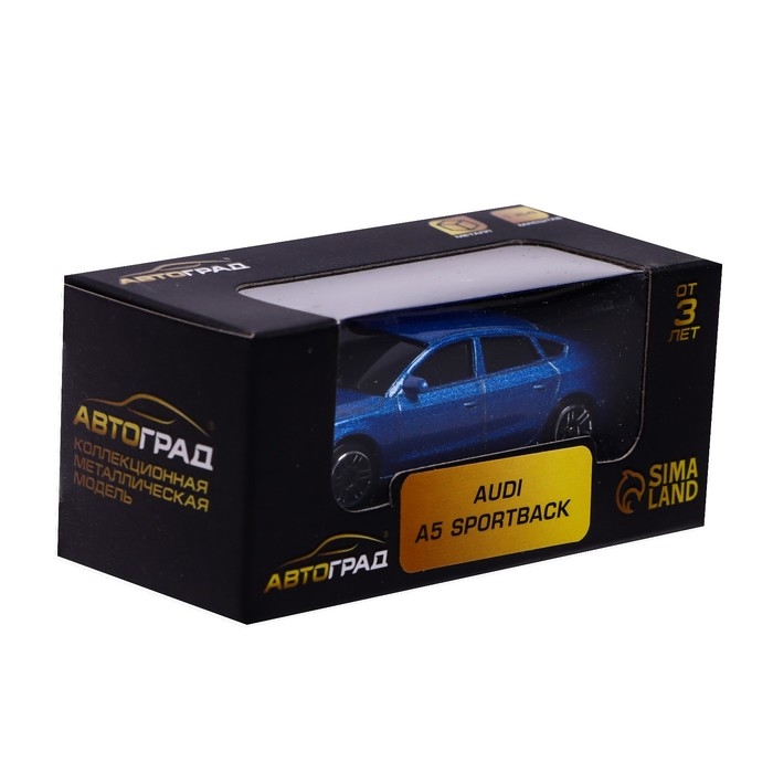 Машина металлическая AUDI A5, 1:64, цвет синий Машина металлическая AUDI A5, 1:64, цвет синий