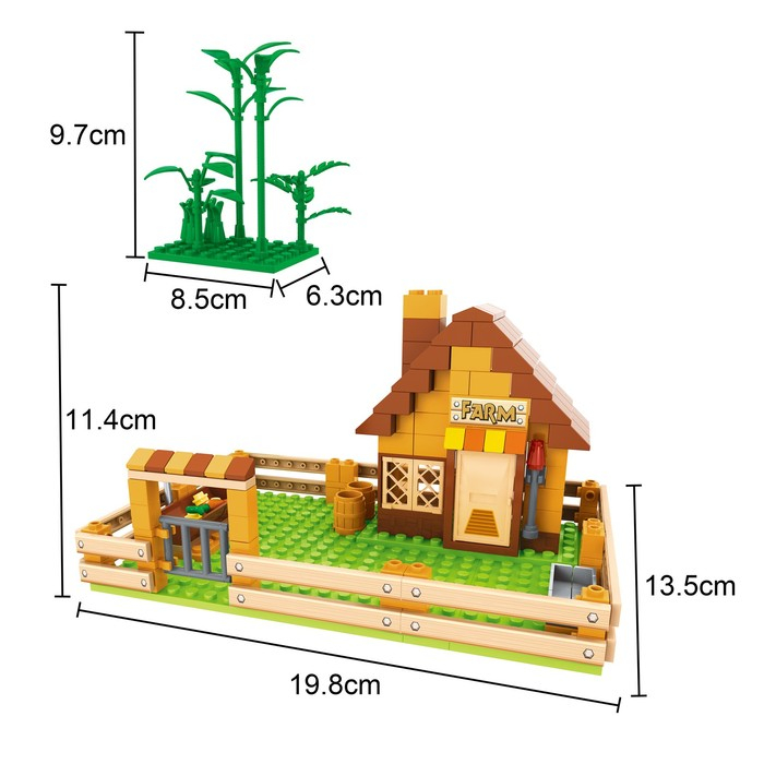 Конструктор «Ферма», 243 детали Конструктор «Ферма», 243 детали