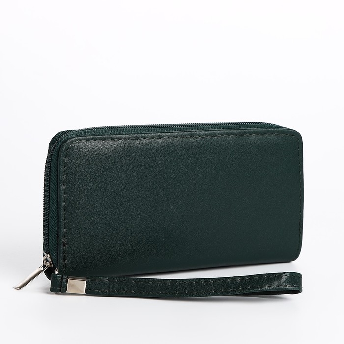 Кошелёк женский на молнии, цвет зелёный Кошелёк женский на молнии, цвет зелёный