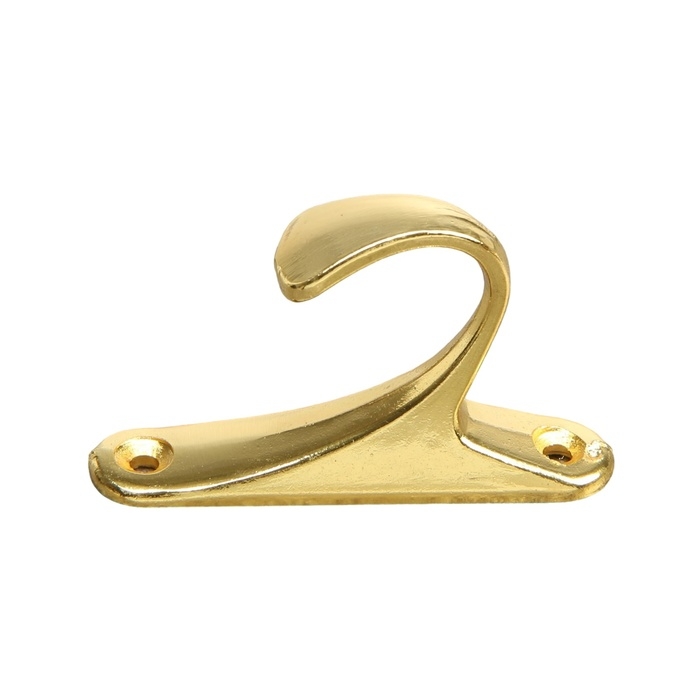 Крючок для штор KS101 CAPPIO, однорожковый, цвет золото, 2 шт Крючок для штор KS101 CAPPIO, однорожковый, цвет золото, 2 шт