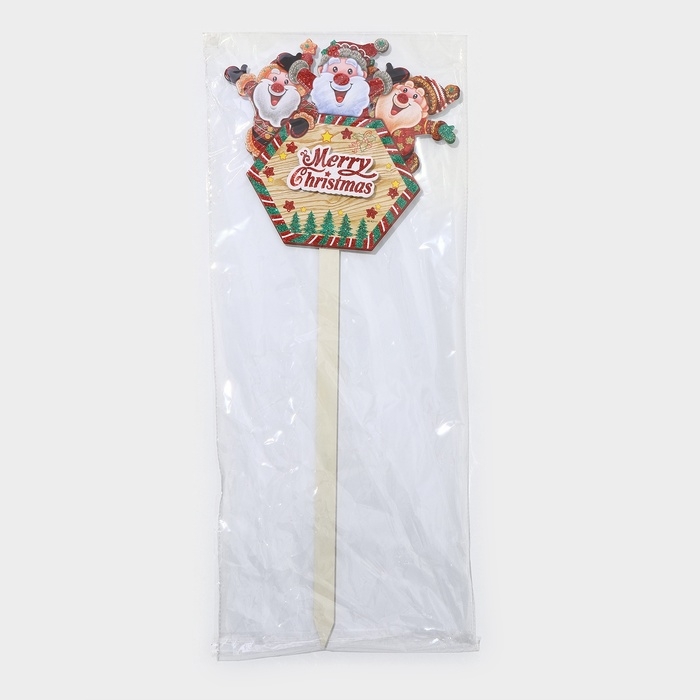 Топпер декоративный Топпер декоративный "Merry Christmas" 28,5х74 см
