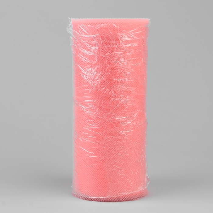 Фатин, 15 см, 11 ± 1 г/кв.м, 23 ± 1 м, цвет персиковый №8 Фатин, 15 см, 11 ± 1 г/кв.м, 23 ± 1 м, цвет персиковый №8