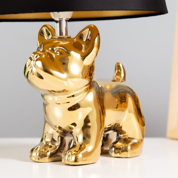 Настольная лампа Настольная лампа "Бернард" 1х40Вт Е14 провод-1,6м золото 21х21х30см