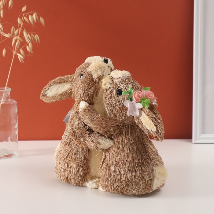 Декор Декор "Два зайчика обнимаются" 12х24х25 см