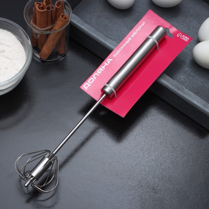 Миксер механический Доляна «Сильвер», 30 см, нержавеющая сталь Миксер механический Доляна «Сильвер», 30 см, нержавеющая сталь