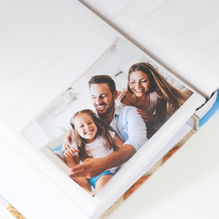 Фотоальбом на 200 фото 10х15 см Фотоальбом на 200 фото 10х15 см "Мишка на море" МИКС 26х20,5х5,6 см