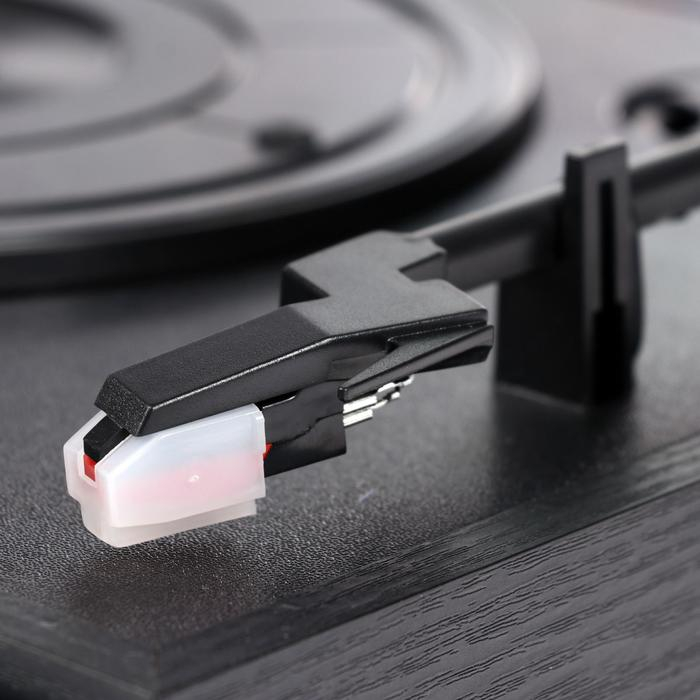 Проигрыватель виниловых дисков Ritmix LP-200B, 10 Вт, 3 скорости, BT, AUX, FM, RCA, черный Проигрыватель виниловых дисков Ritmix LP-200B, 10 Вт, 3 скорости, BT, AUX, FM, RCA, черный