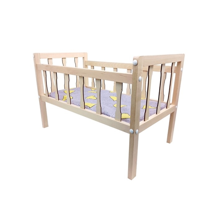 Кроватка с матрасом для куклы, длина — 53 см Кроватка с матрасом для куклы, длина — 53 см