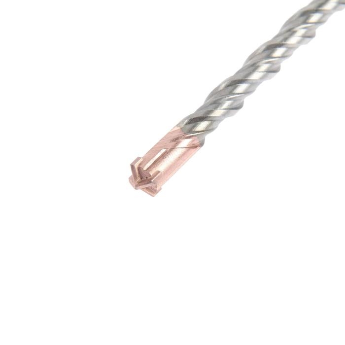 Бур по бетону ТУНДРА, крестовый наконечник, двойная спираль, SDS-plus, 10 х 160 мм Бур по бетону ТУНДРА, крестовый наконечник, двойная спираль, SDS-plus, 10 х 160 мм