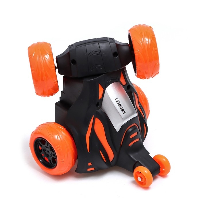 Машина-перевёртыш радиоуправляемая «Трюкач», свет, работает от аккумулятора, цвет оранжевый Машина-перевёртыш радиоуправляемая «Трюкач», свет, работает от аккумулятора, цвет оранжевый