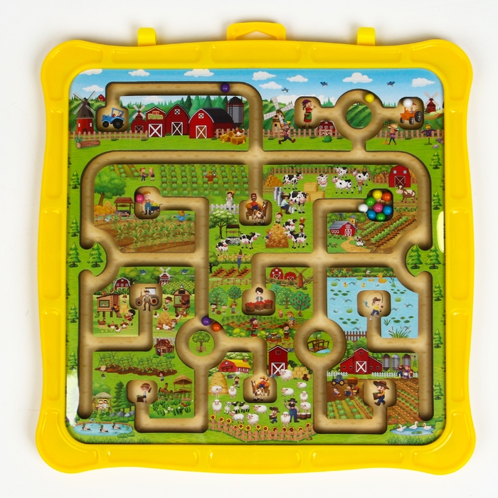 Игровой набор лабиринт «Ферма», маркерная доска, 2 × 26 × 27,5 см Игровой набор лабиринт «Ферма», маркерная доска, 2 × 26 × 27,5 см