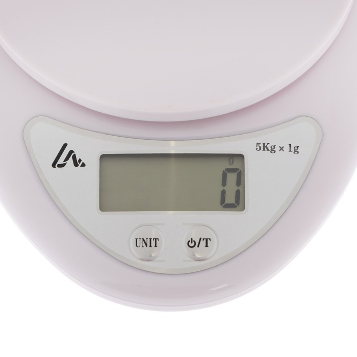 Весы кухонные Luazon LVK-706, электронные, с чашей, до 5 кг, белые Весы кухонные Luazon LVK-706, электронные, с чашей, до 5 кг, белые
