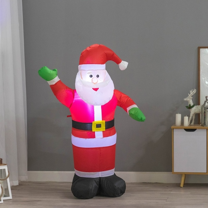 Надувная фигура  Надувная фигура "Дед Мороз" светится, 120 см