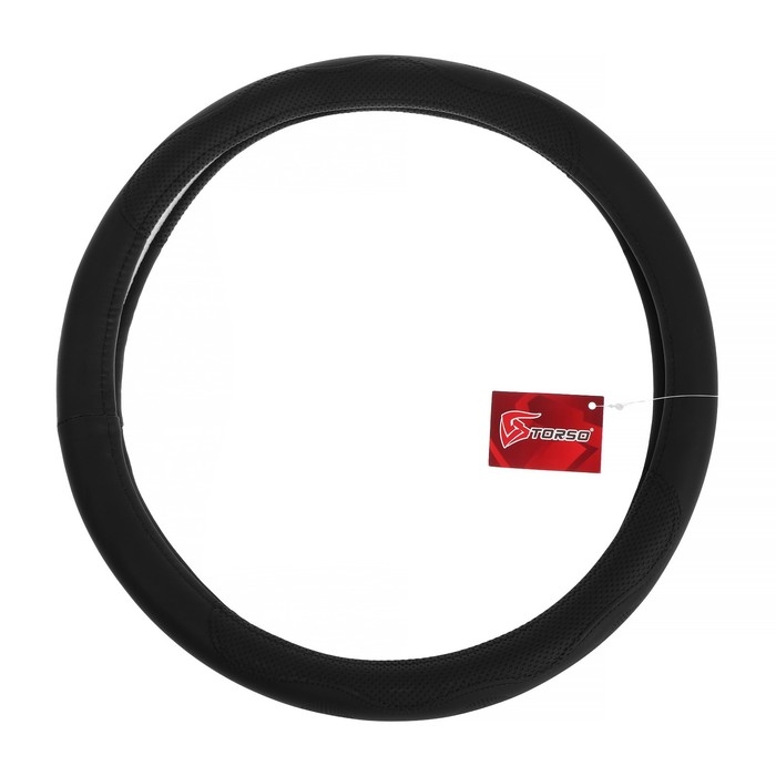 Оплётка TORSO, кожа PU, массажная вставка, перфорация, размер 38 см, черный Оплётка TORSO, кожа PU, массажная вставка, перфорация, размер 38 см, черный