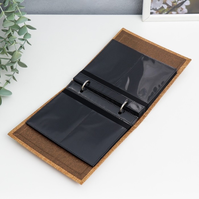 Фотоальбом для фото мини камер 100 фото 13,2х8,5 см Фотоальбом для фото мини камер 100 фото 13,2х8,5 см "Рыжий" текстиль 3х15х14,5 см