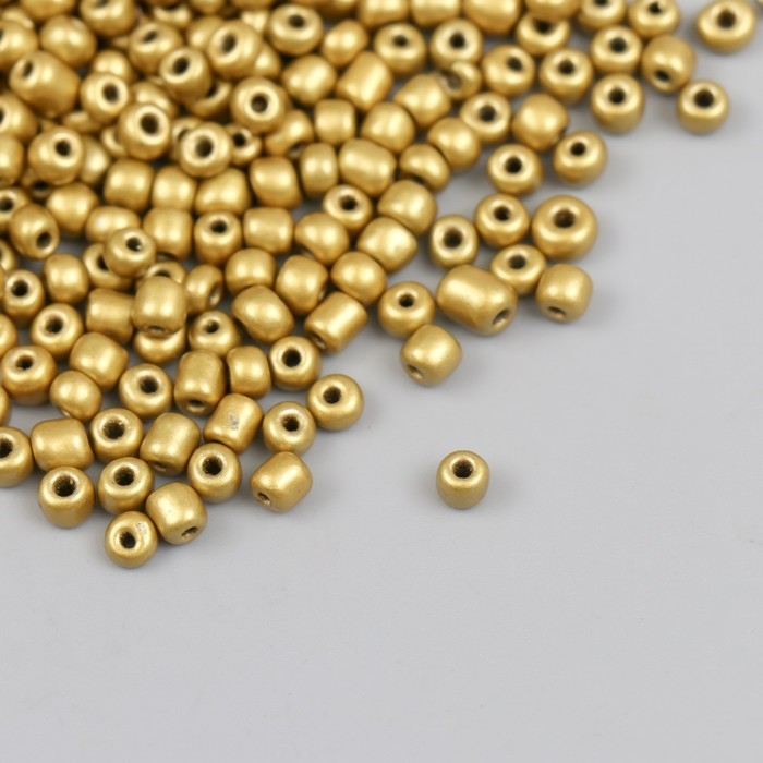 Бисер стекло 6/0  Бисер стекло 6/0 "Бронза" металлик 450 гр