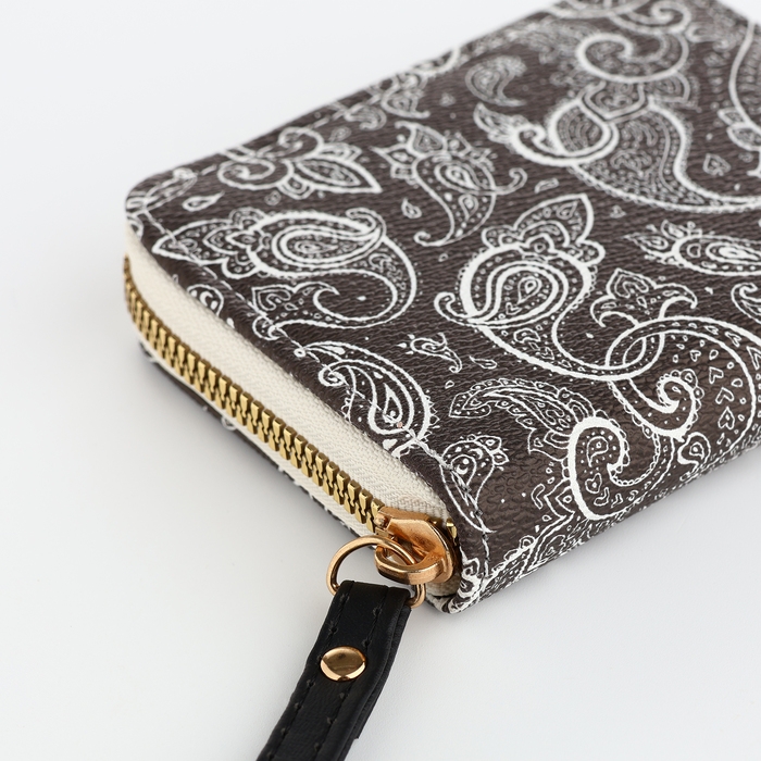 Кошелёк женский на молнии, цвет чёрный Кошелёк женский на молнии, цвет чёрный