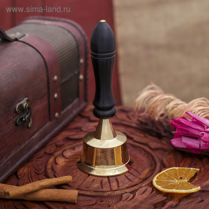 Колокольчик  Колокольчик "Царский" латунь 6,5х6,5х16 см