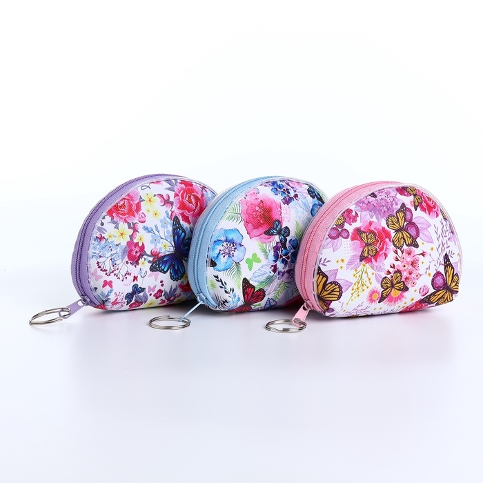 Кошелёк монетница на молнии, цвет МИКС Кошелёк монетница на молнии, цвет МИКС