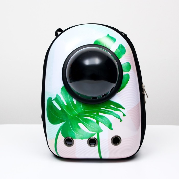 Рюкзак для переноски кошек и собак  Рюкзак для переноски кошек и собак "Лист", с окном, 32 х 25 х 42 см