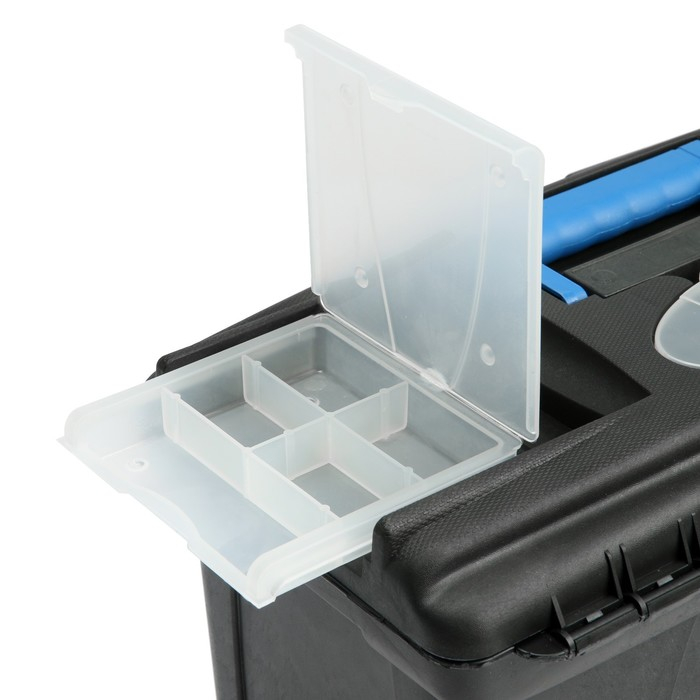 Ящик для инструмента ТУНДРА, 16 Ящик для инструмента ТУНДРА, 16", 410 х 220 х 195 мм, пластиковый