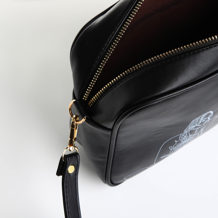 Сумка женская через плечо TEXTURA, маленького размера, цвет чёрный Сумка женская через плечо TEXTURA, маленького размера, цвет чёрный