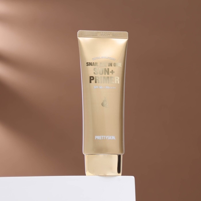 Солнцезащитный крем+праймер PrettySkin с муцином улитки SPF50, 70 г Солнцезащитный крем+праймер PrettySkin с муцином улитки SPF50, 70 г
