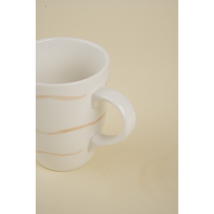 Набор кружек фарфоровых SL Home «Гато», 350 мл, цвет белый Набор кружек фарфоровых SL Home «Гато», 350 мл, цвет белый