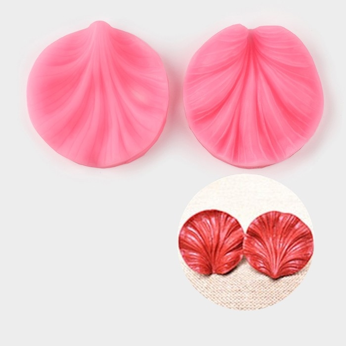 Молд «Лист герани», силикон, 2 предмета, 7,5×7 см, цвет МИКС Молд «Лист герани», силикон, 2 предмета, 7,5×7 см, цвет МИКС