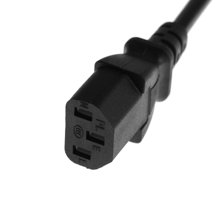 Кабель питания Luazon KDGN-005, Schuko - C13, 10 А, 5 м, 3-х жильный, черный Кабель питания Luazon KDGN-005, Schuko - C13, 10 А, 5 м, 3-х жильный, черный
