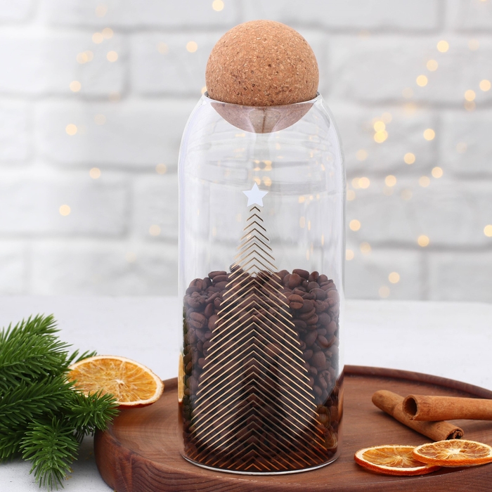 Новый год. Банка для хранения «Время чудес», 1000 мл Новый год. Банка для хранения «Время чудес», 1000 мл