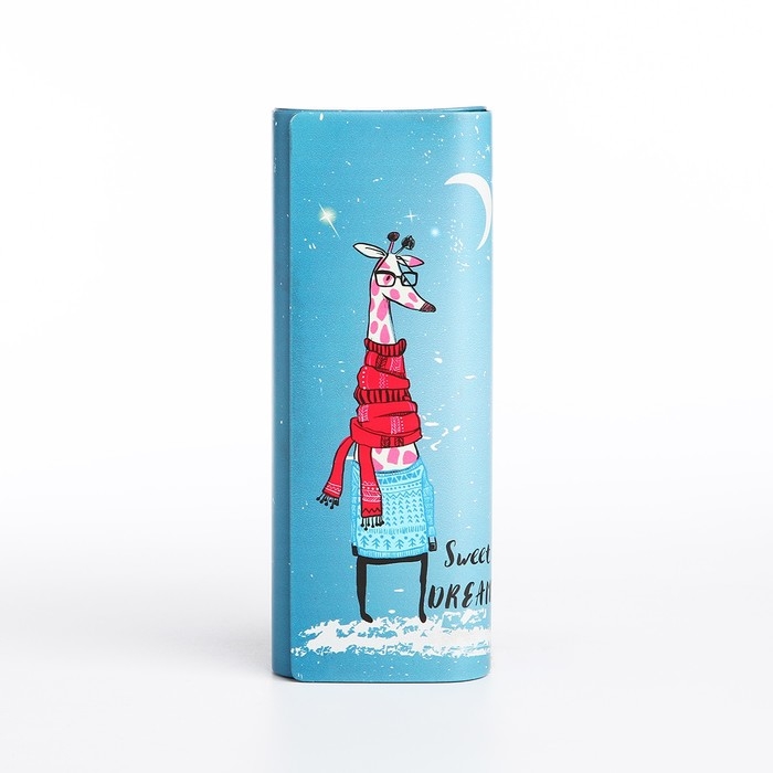 Футляр для очков на магните, длина 15,5 см, цвет голубой Футляр для очков на магните, длина 15,5 см, цвет голубой