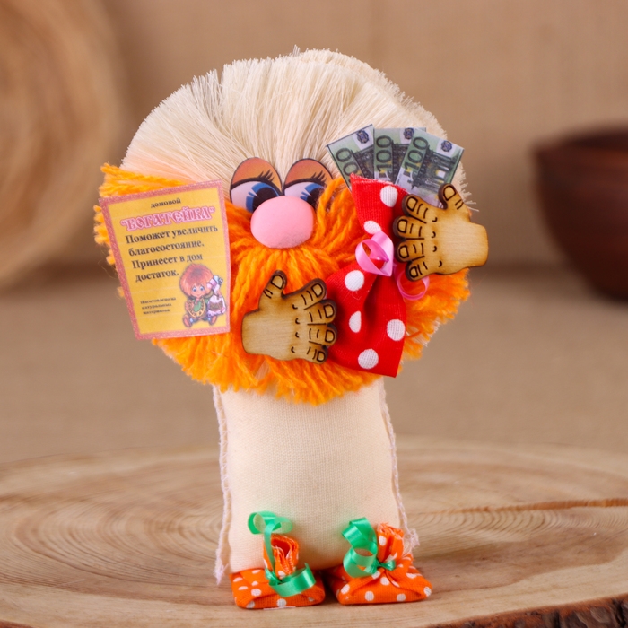 Оберег-домовой Оберег-домовой "Богатейка", 18х15х7 см МИКС