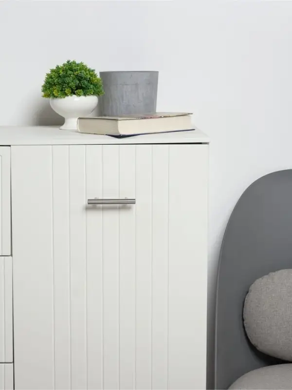 Ручка рейлинг ТУНДРА, нерж. сталь, d=12 мм, м/о 64 мм, цвет никель, фасовка 50