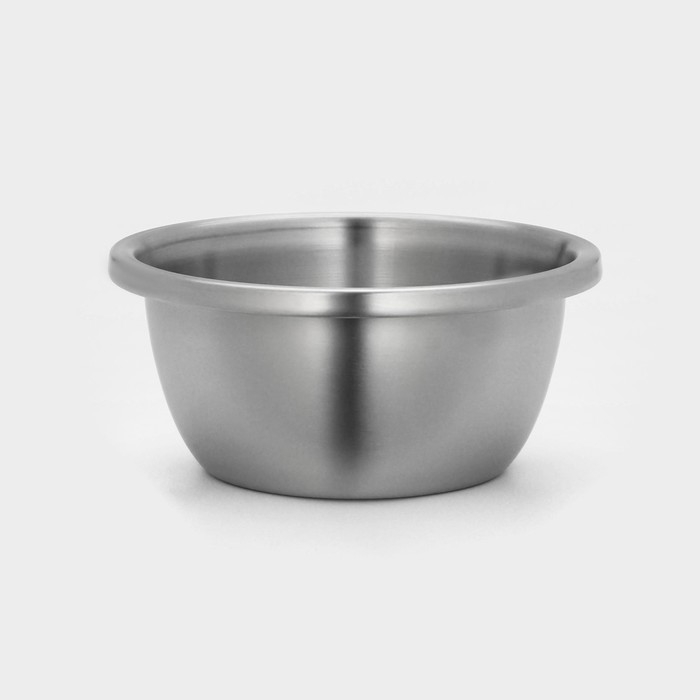 Миска из нержавеющей стали «Проф», 1,8 л, 20×9 см, матовая, толщина стали 0,6 мм Миска из нержавеющей стали «Проф», 1,8 л, 20×9 см, матовая, толщина стали 0,6 мм