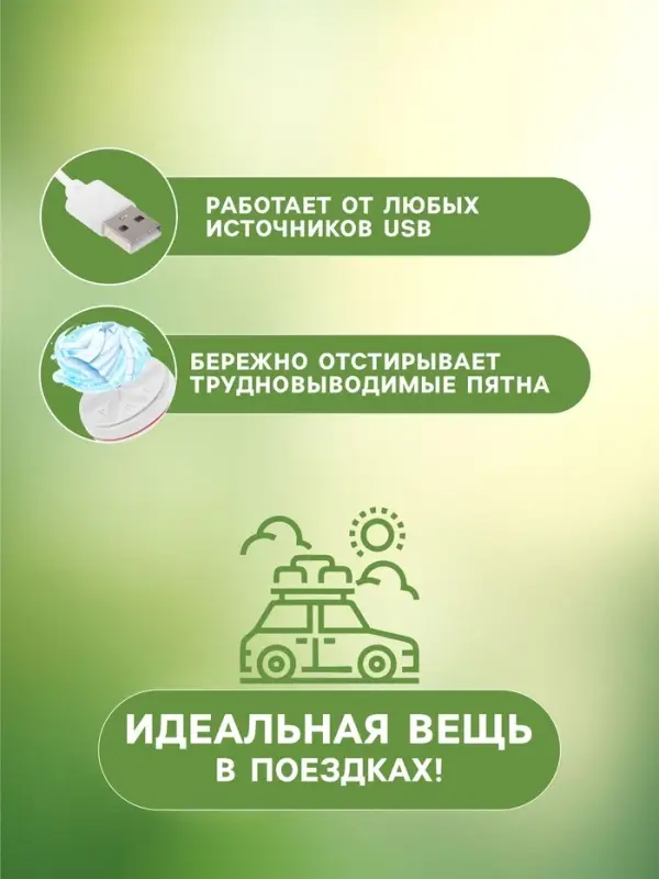 Портативная мини-стиральная машина LWM-02 с ведром 5 л, складная, голубая