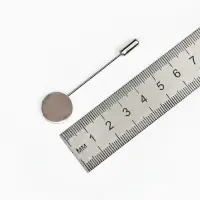 Основа &laquo;Брошь-игла&raquo; L=5.5 см, площадка 1.5 см (набор 5 шт.), цвет серебро